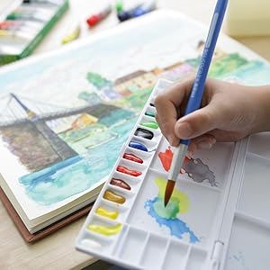 Amazon Co Jp サクラクレパス 絵の具 マット水彩 ポリチューブ入り 12色セット Mw12pr ホビー
