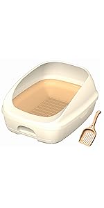 デオトイレ 1週間消臭・抗菌デオトイレ ハーフカバー本体セット ナチュラルアイボリー