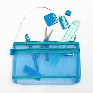 Amazon ミドリ ペンケース メッシュペンポーチ アオ 文房具 オフィス用品 文房具 オフィス用品