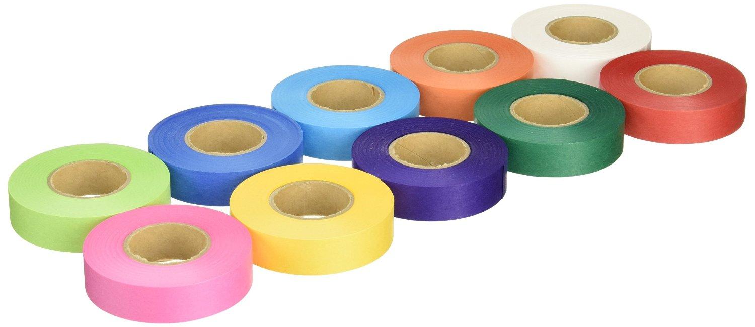 Amazon トーヨー 紙テープ カラーテープ 31m巻 10色セット 113011 リボン・テープ 文房具・オフィス用品