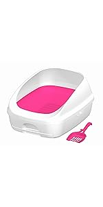 デオトイレ 【Amazon.co.jp限定】1週間消臭・抗菌 本体セットハーフカバー チェリーピンク