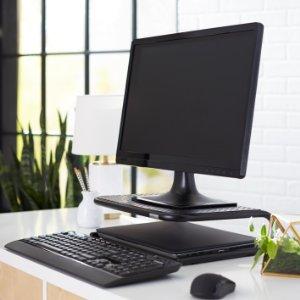 Amazon Co Jp Amazonベーシック 金属モニタースタンド 黒 家電 カメラ