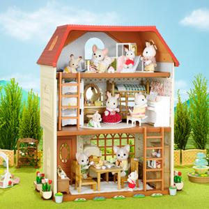 Amazon シルバニアファミリー お家 3階建てのおしゃれなお家 ハー45 ハウス おもちゃ