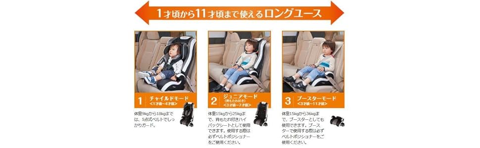 Amazon コンビ シートベルト固定 チャイルド ジュニアシート ジョイトリップ エッグショック Gz クールブラック 12か月 チャイルドシート 1歳頃から ベビー マタニティ 通販