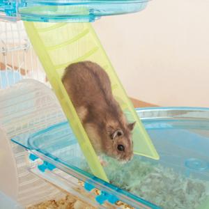Amazon アイリスオーヤマ ハムスターケージ 2階 クリアピンク アイリスオーヤマ Iris Ohyama 飼育ケージ 通販