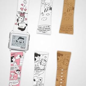 Amazon Co Jp エプソン スマートキャンバス Smart Canvas Peanuts Beagle Hug スヌーピーとルーシー ヴァンペルト 腕時計 W1 Pn210 パソコン 周辺機器