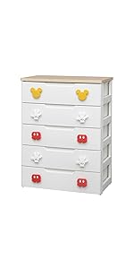 Amazon Co Jp アイリスオーヤマ ディズニー チェスト 収納ボックス 棚 子ども用チェスト プーさん 5段 幅56cm Phg 554h ホーム キッチン