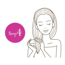 【Step4】シャンプー⇒コンディショナー⇒トリートメントの使い方が効果的。