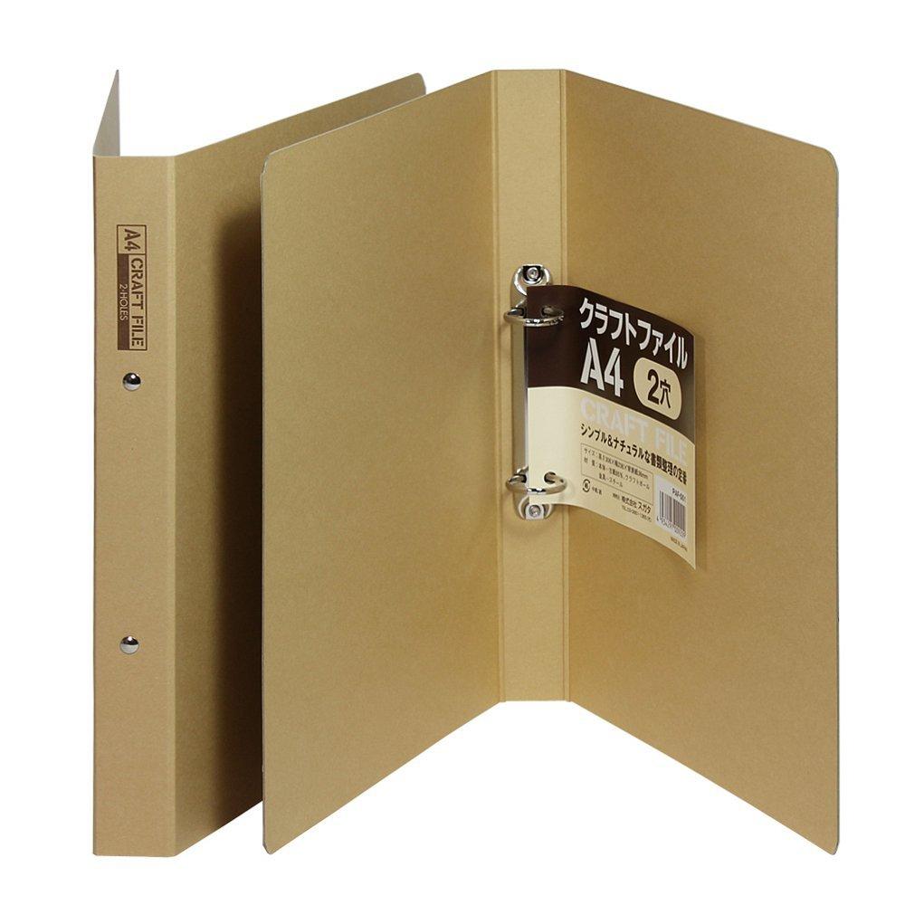 Amazon ハピラ クラフトファイルA4 2穴リング SCPAF001 10個セット 文房具・オフィス用品 文房具・オフィス用品