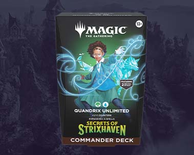 New to Amazon launch featuring Magic: The Gathering Secrets of Strixhaven Commander deck.