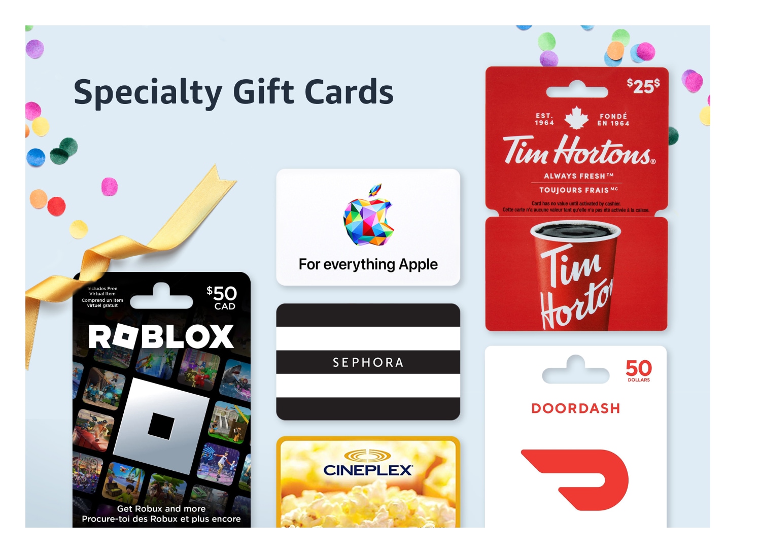 Amazon.ca Gift Cards