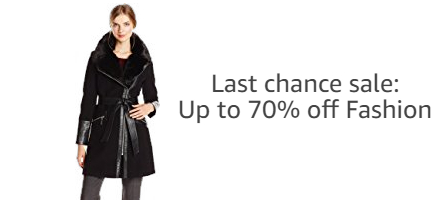 Last chance sale: Up to 70% off Fashion