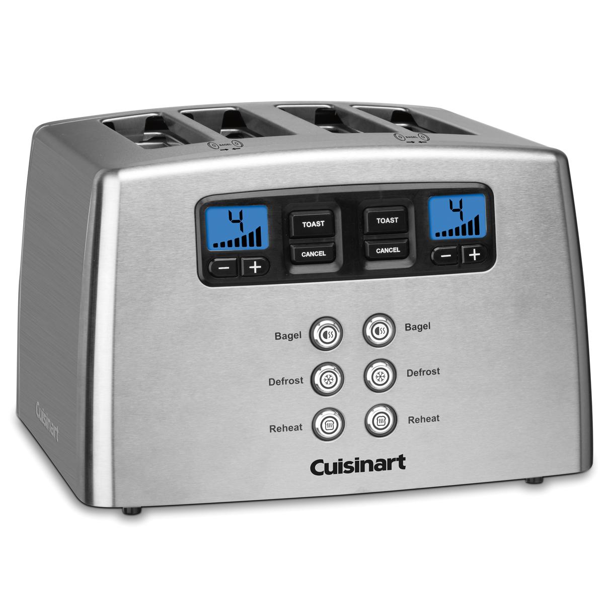 Cuisinart CPT440C 4Slice Touch To Toast Leverless Toaster Silver