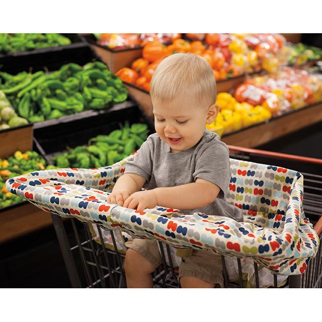 Skip Hop Take Cover Shopping Cart/High Chair Cover, Double Dots