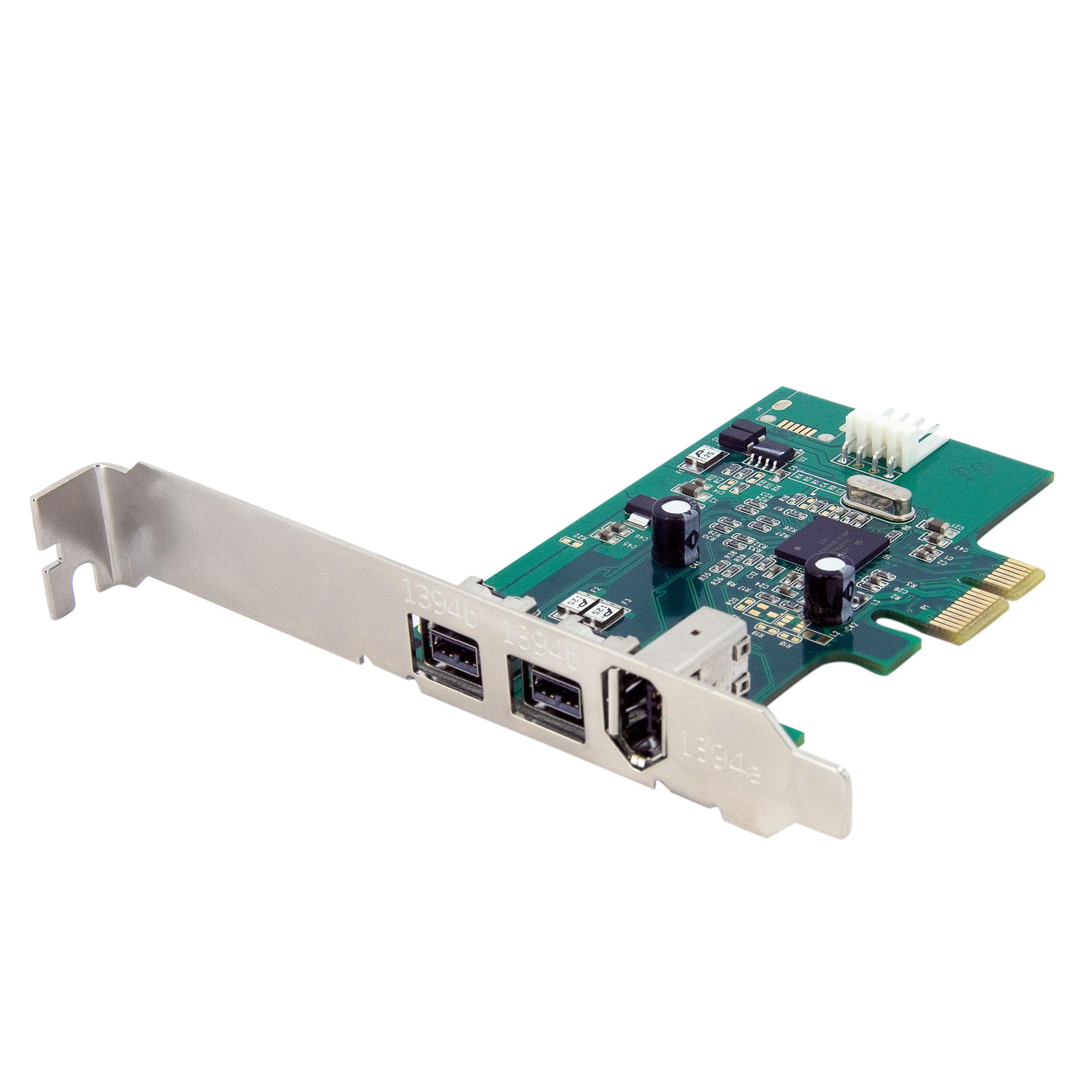 3 Port 2b 1a 1394 PCI Express FireWire Card Adapter 1394