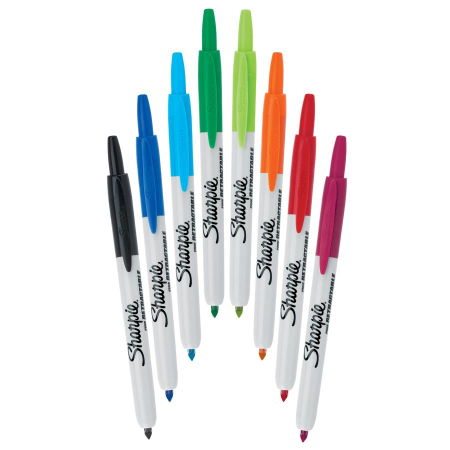 Sharpie Fine Point Permanent Markers, 24Pack, Assorted Colours