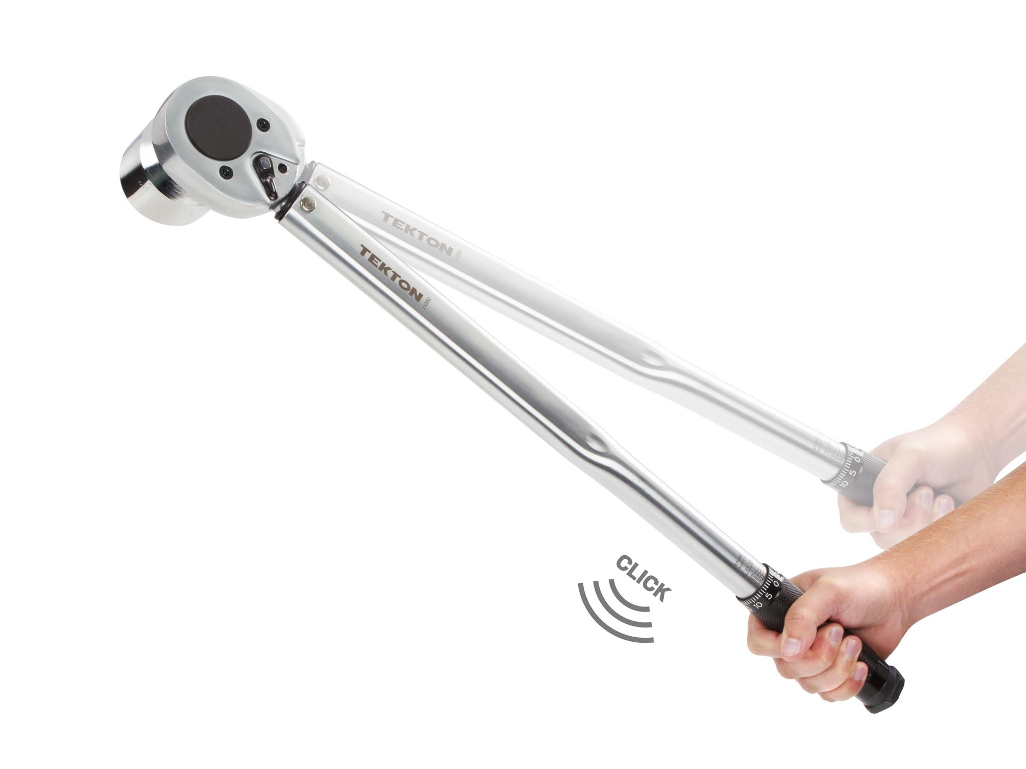 TEKTON 24350 3/4Inch Drive Click Torque Wrench (50300 ft.lb./67.8