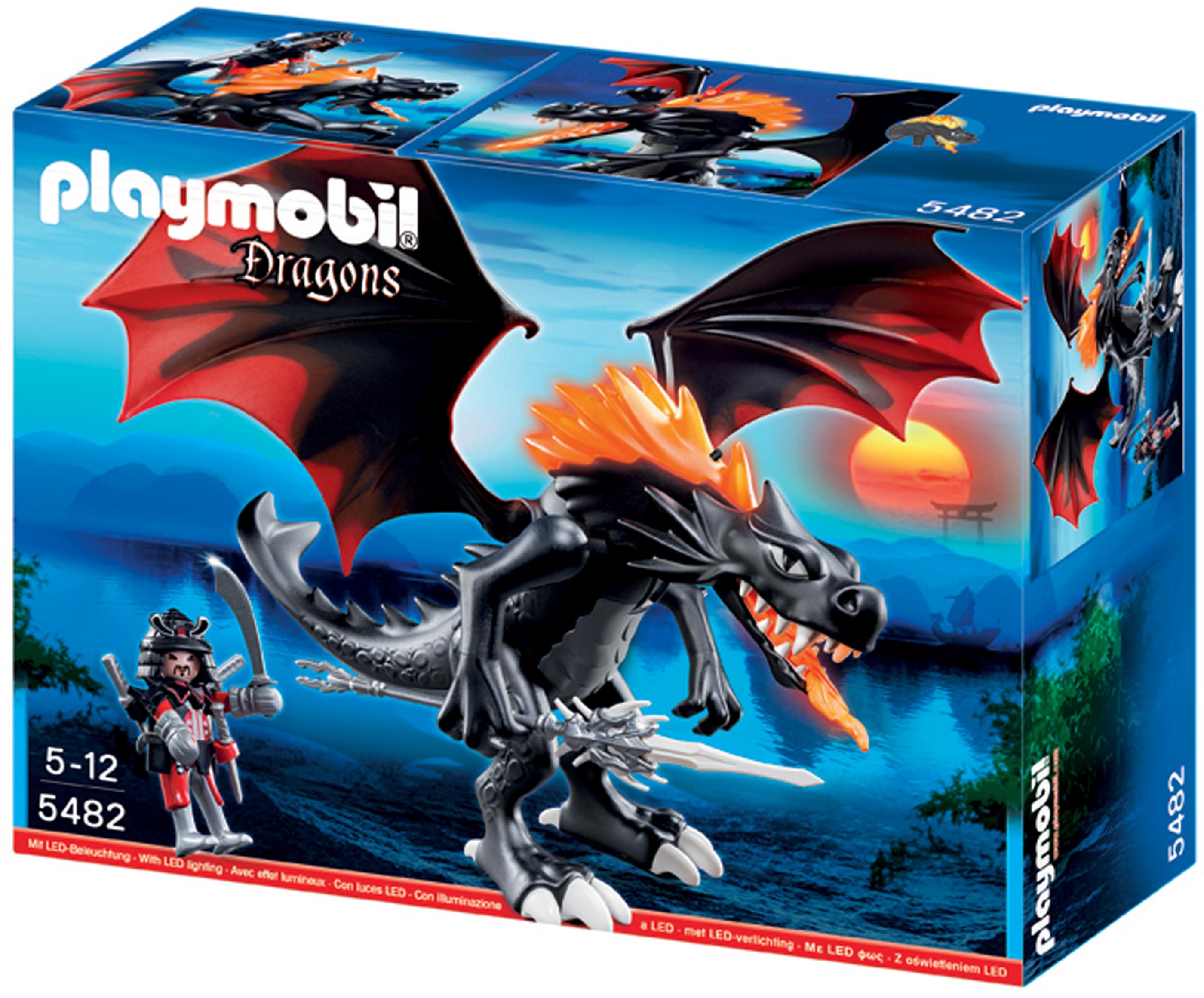 Playmobil Giant Battle Dragon with LED Fire Playset, Building Sets