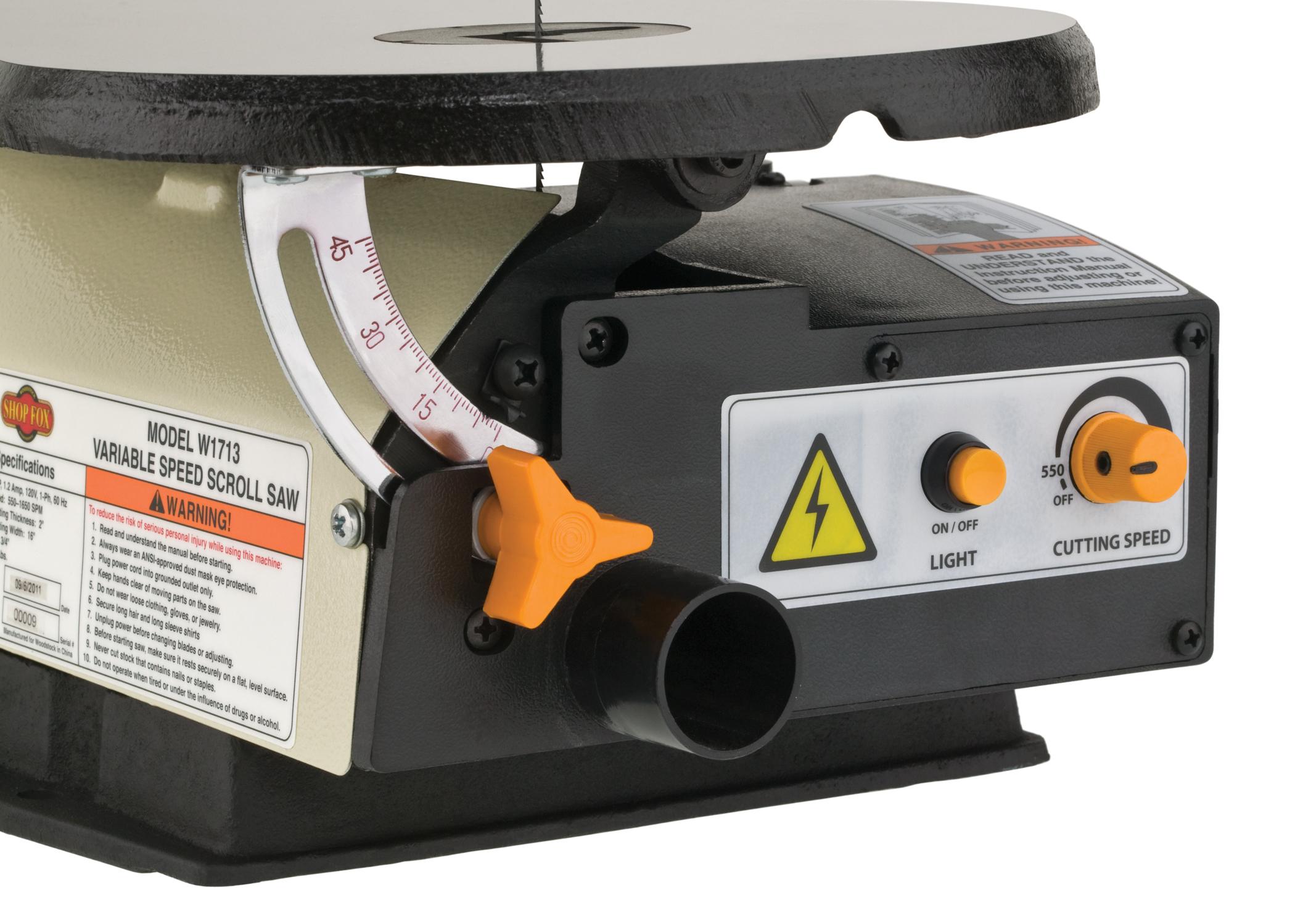 Shop Fox W1713 16Inch Variable Speed Scroll Saw Amazon.ca Tools