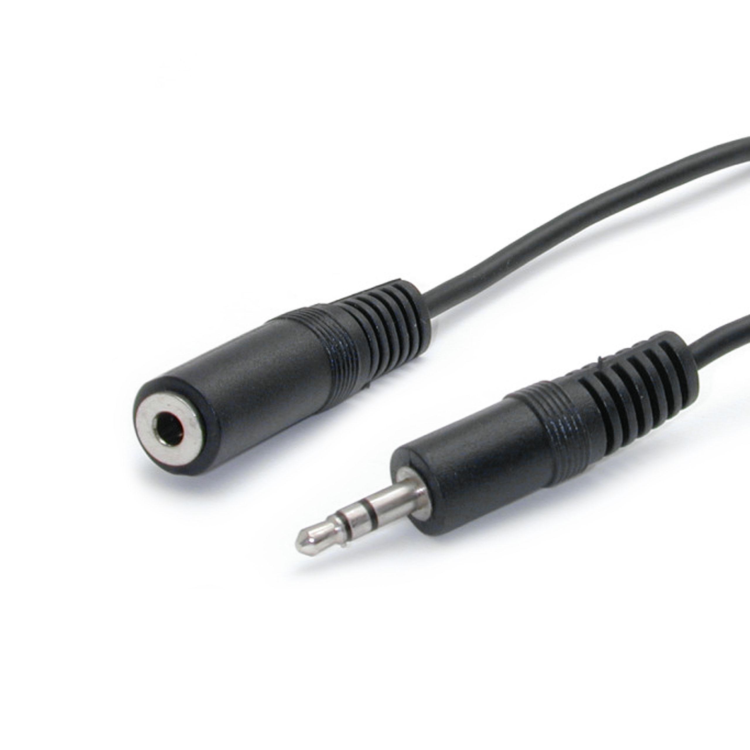 6 ft 3.5mm Stereo Extension Audio Cable M/F 6ft stereo
