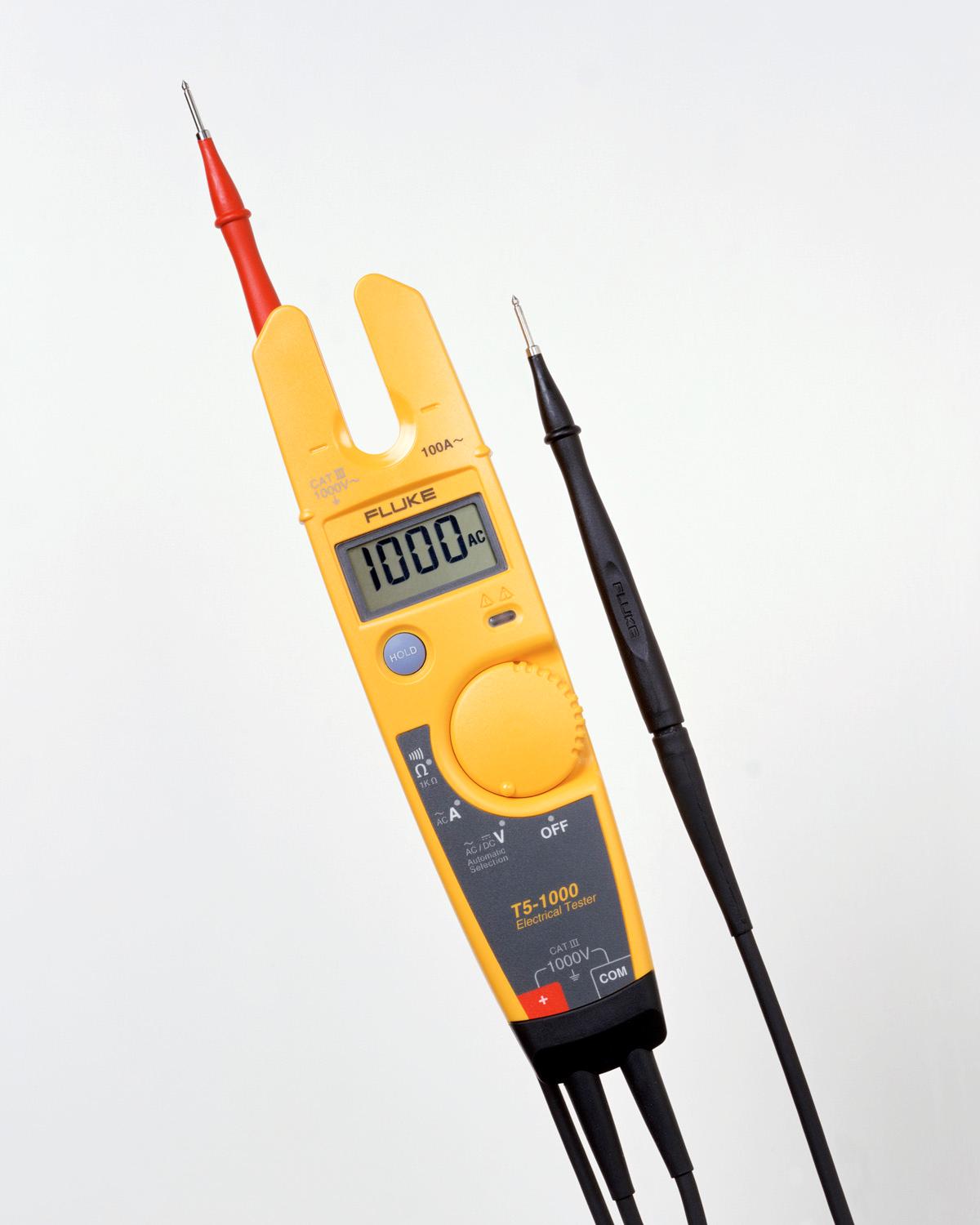 Fluke T5H51AC Kit 3 Piece 1000V USA Electrical Tester, Custom Holster