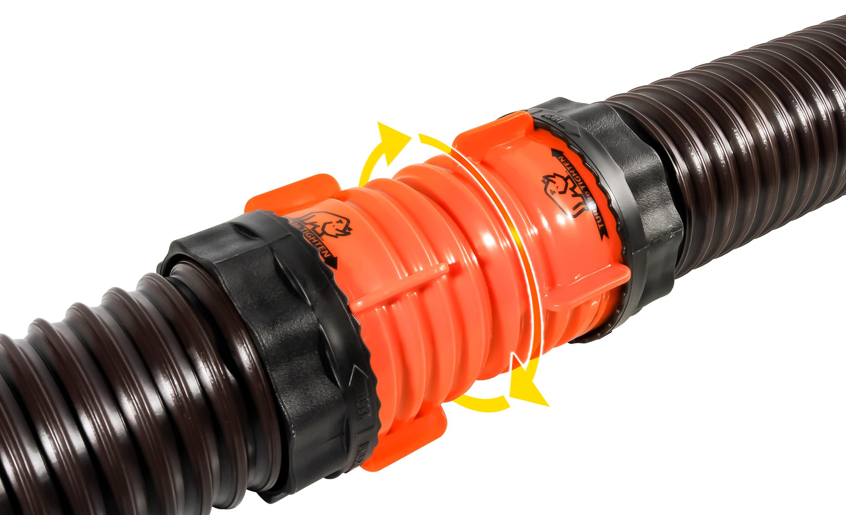 Camco 39821 RhinoFLEX RV Swivel Coupler, Sewer Hoses & Fittings