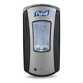Purell 1928-04 LTX-12 Dispenser, Black and Chrome, 1200 mL