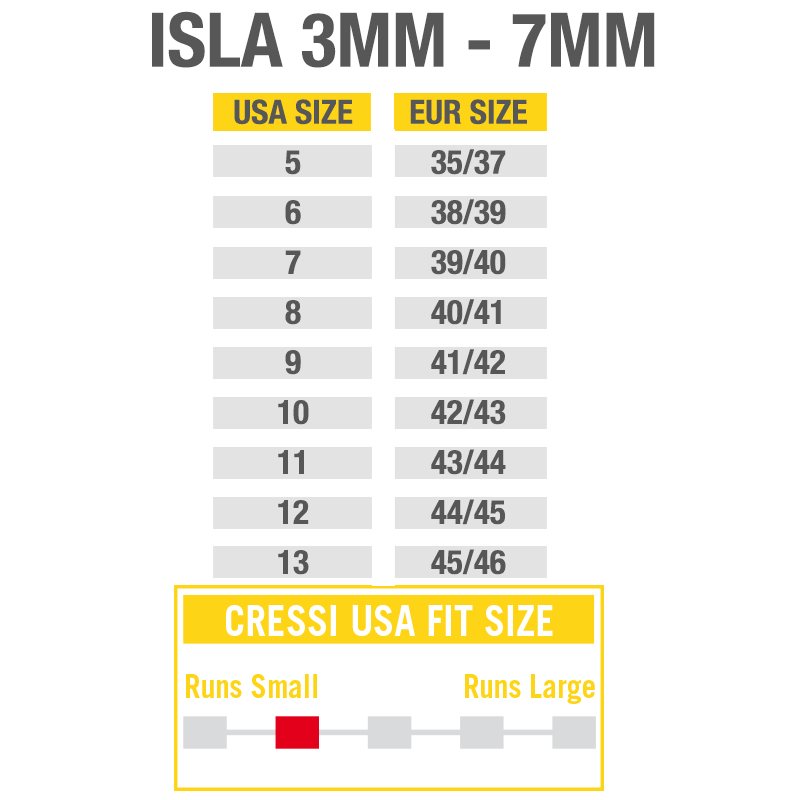 Cressi ISLA, Elastic Neoprene Tall Boot with Sole for Scuba Diving