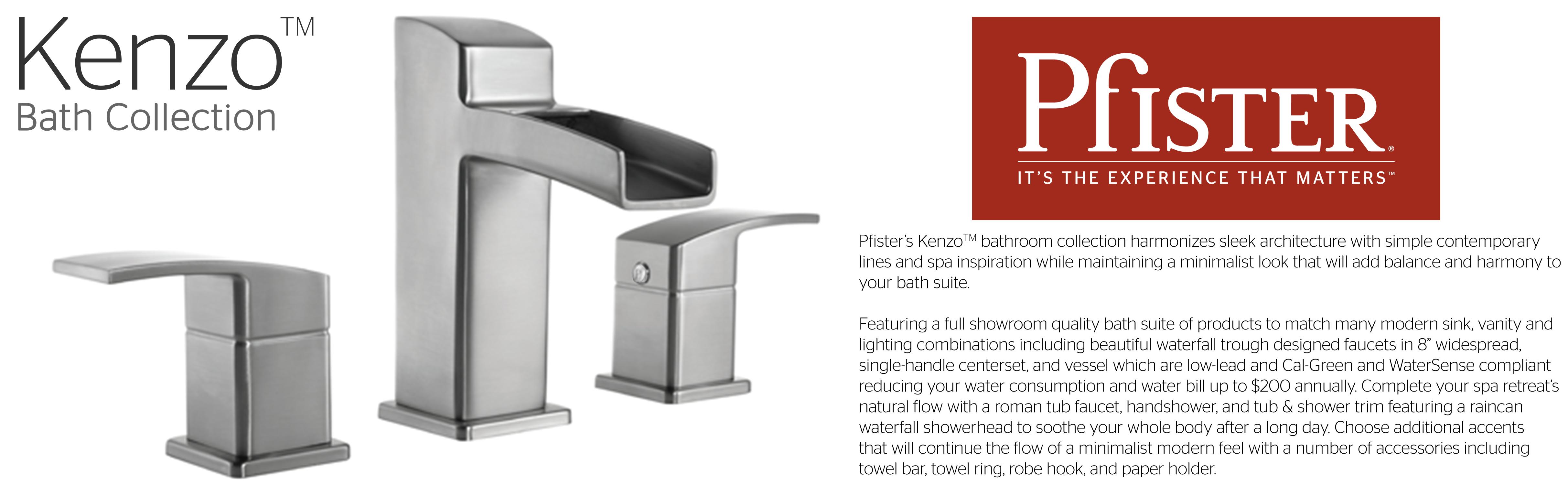 Pfister Kenzo 1-Handle Tub and Shower Valve Only Trim, Matte Black R89