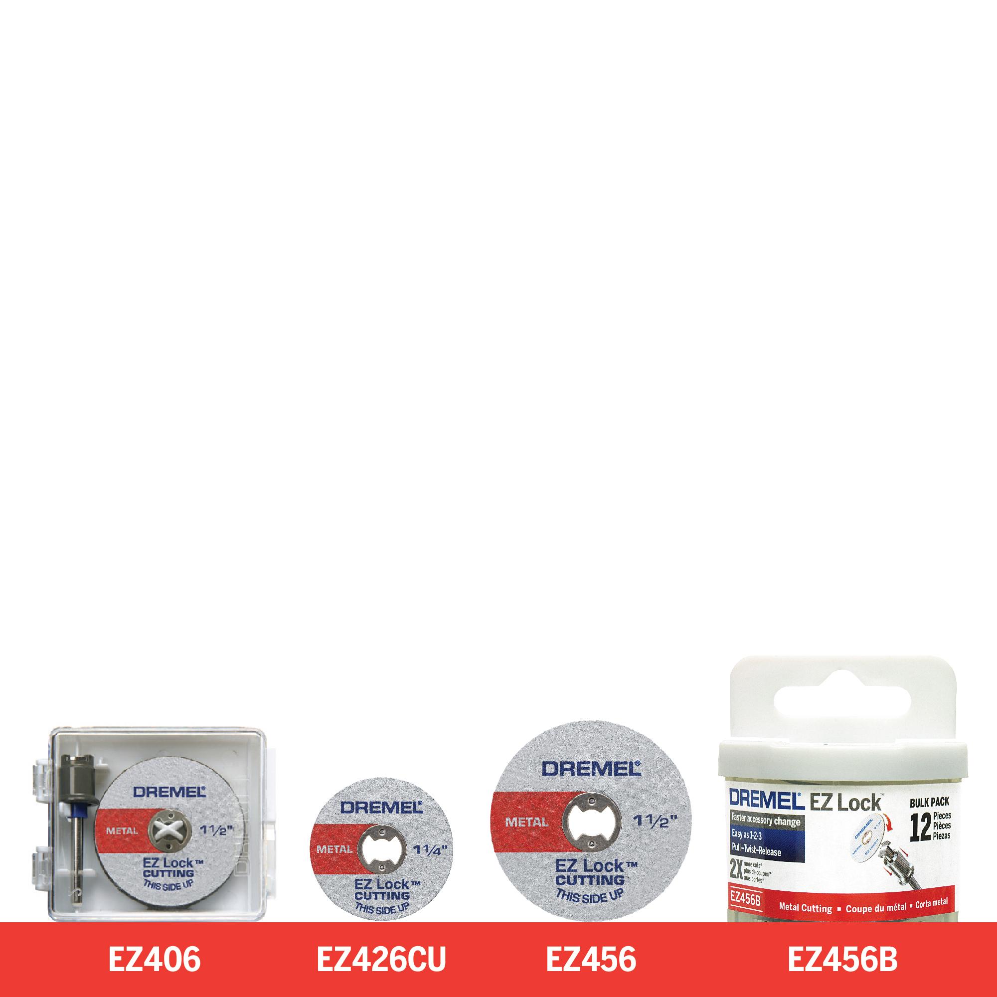 Dremel EZ406 1 1/2Inch EZ Lock Rotary Tool CutOff Wheel and Mandrel