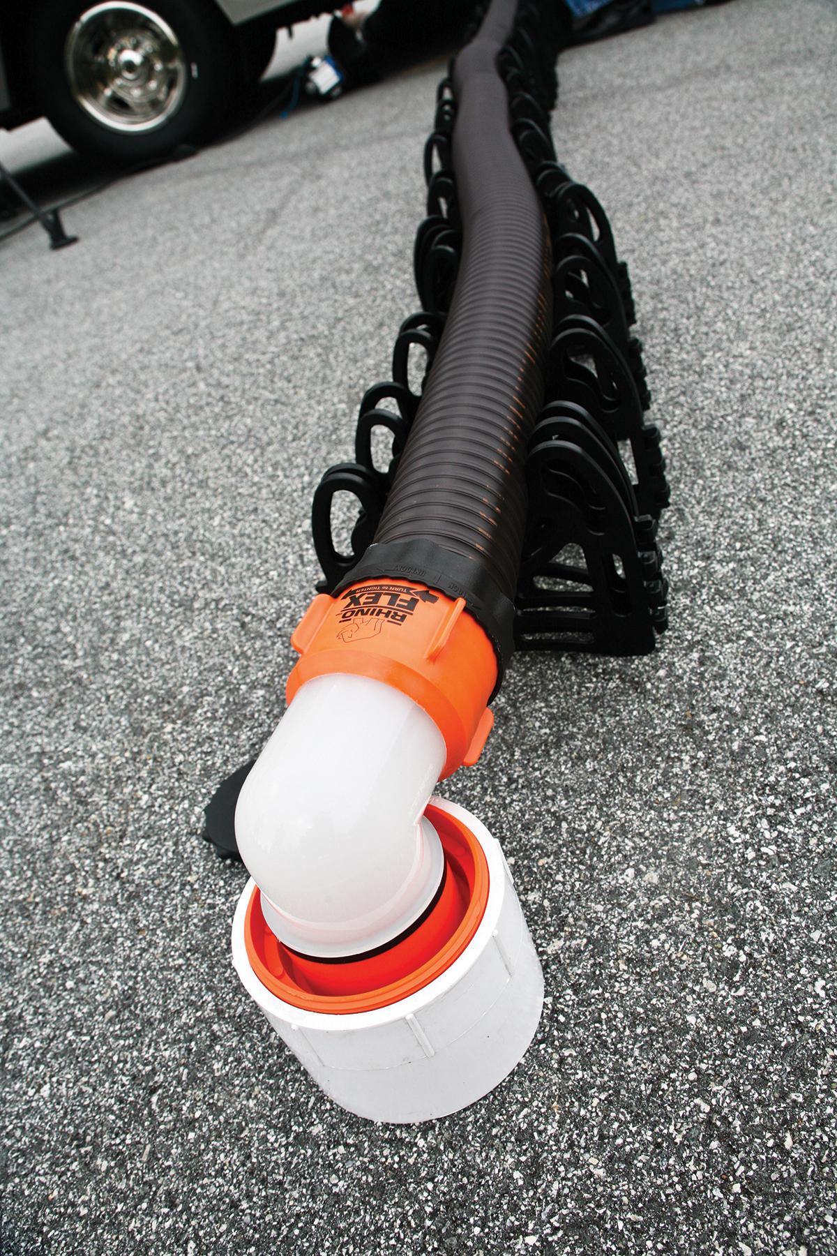 Camco RhinoFLEX 15ft RV Sewer Hose Kit, Includes Swivel Fitting and