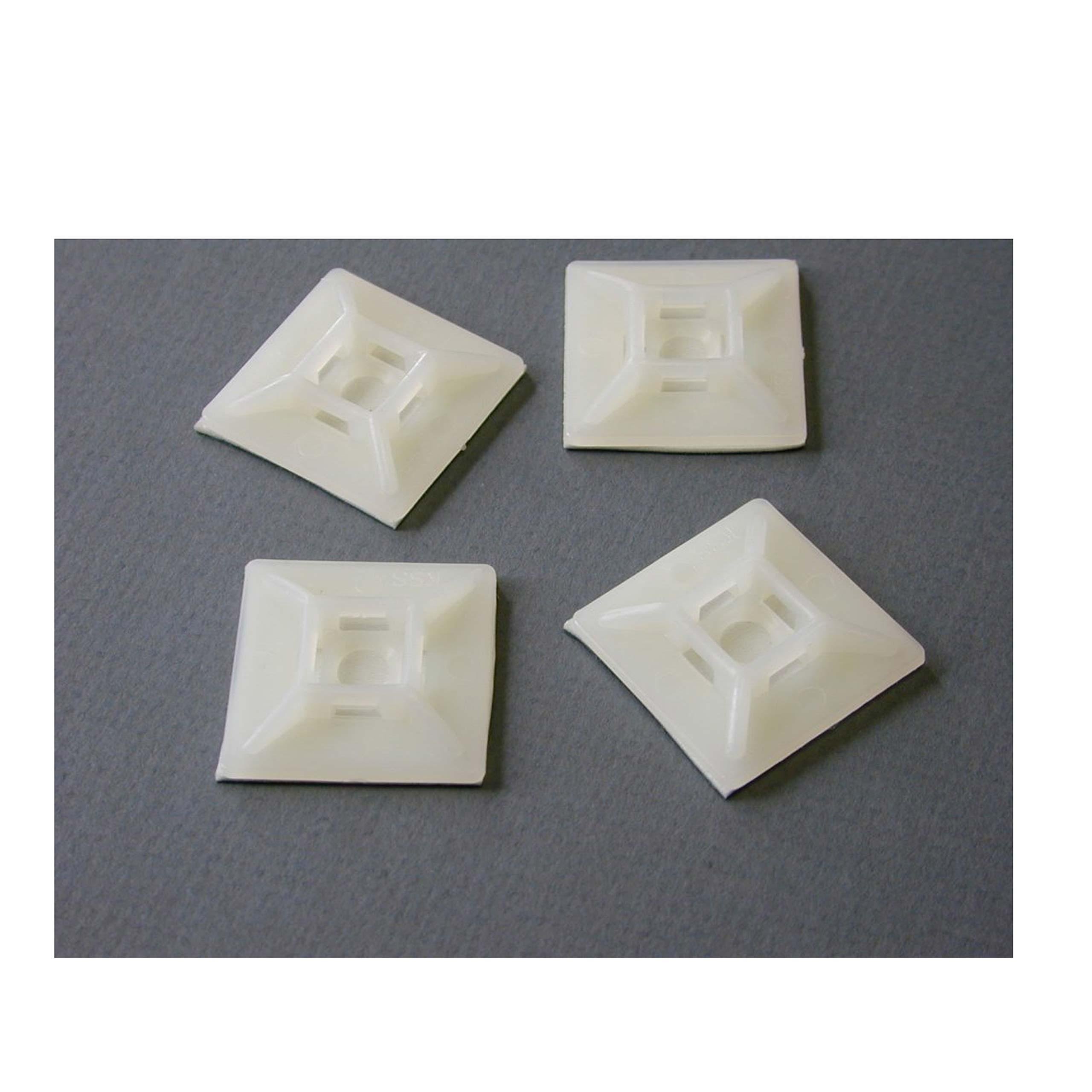 Selfadhesive Nylon Cable Tie Mounts Pkg of 100 Cable