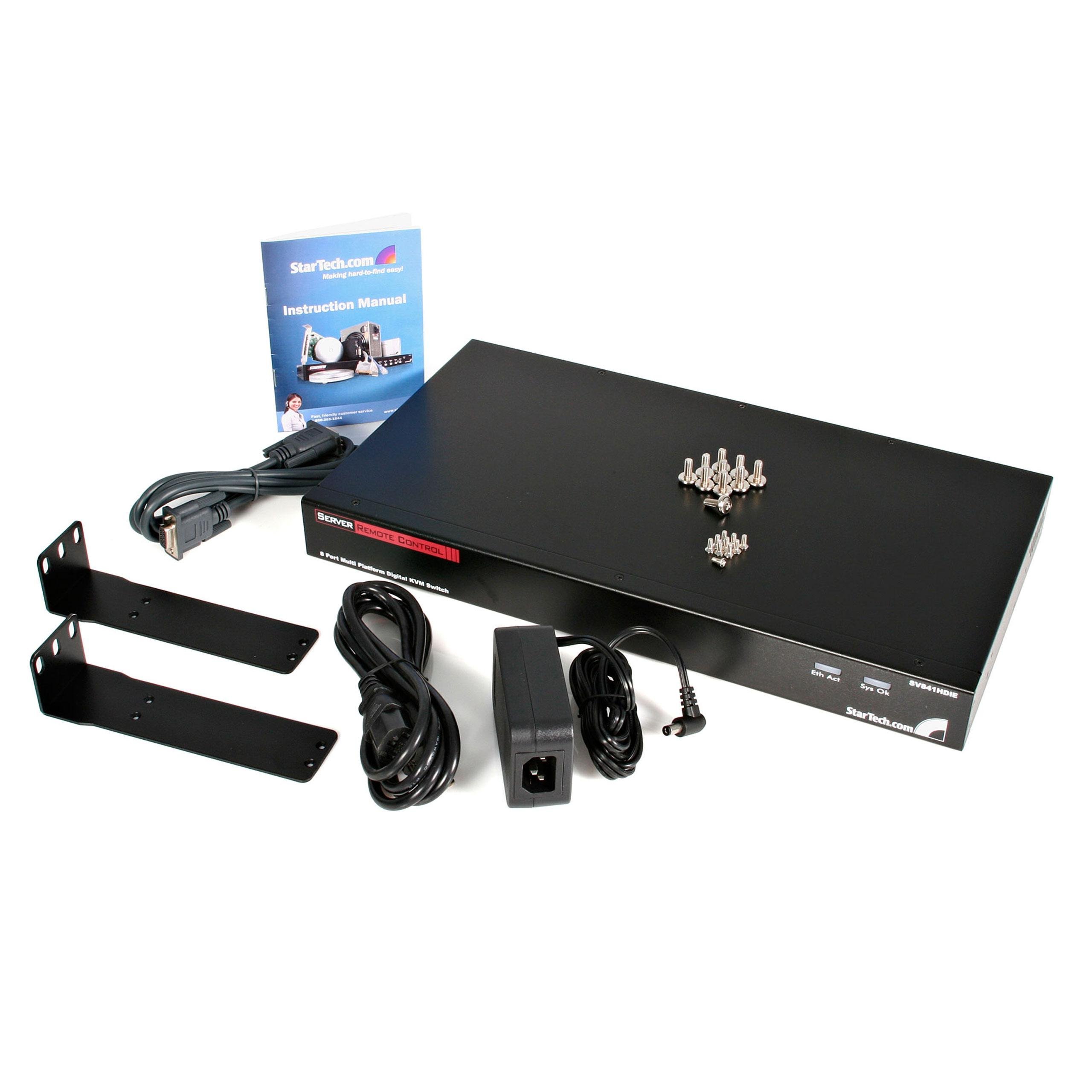 8Port IP KVM Switch Rackmount USB PS/2 Digital IP KVM