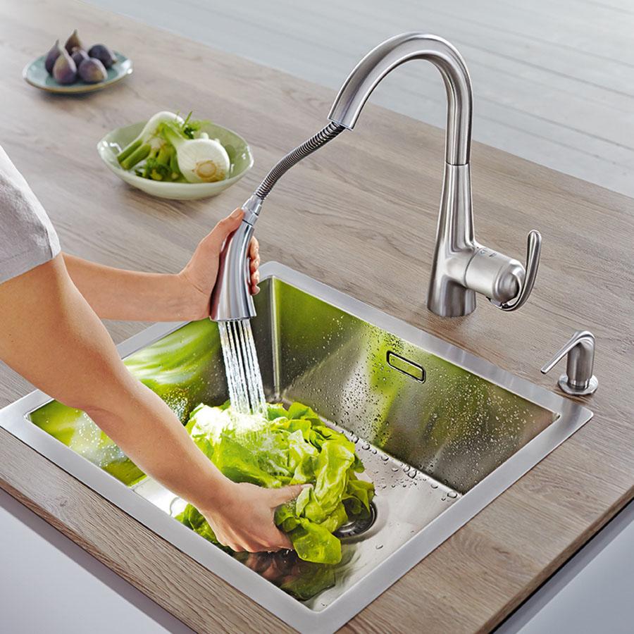 GROHE 30226Dc0 LadyLux Café Touch PullDown Spray Head Kitchen Faucet