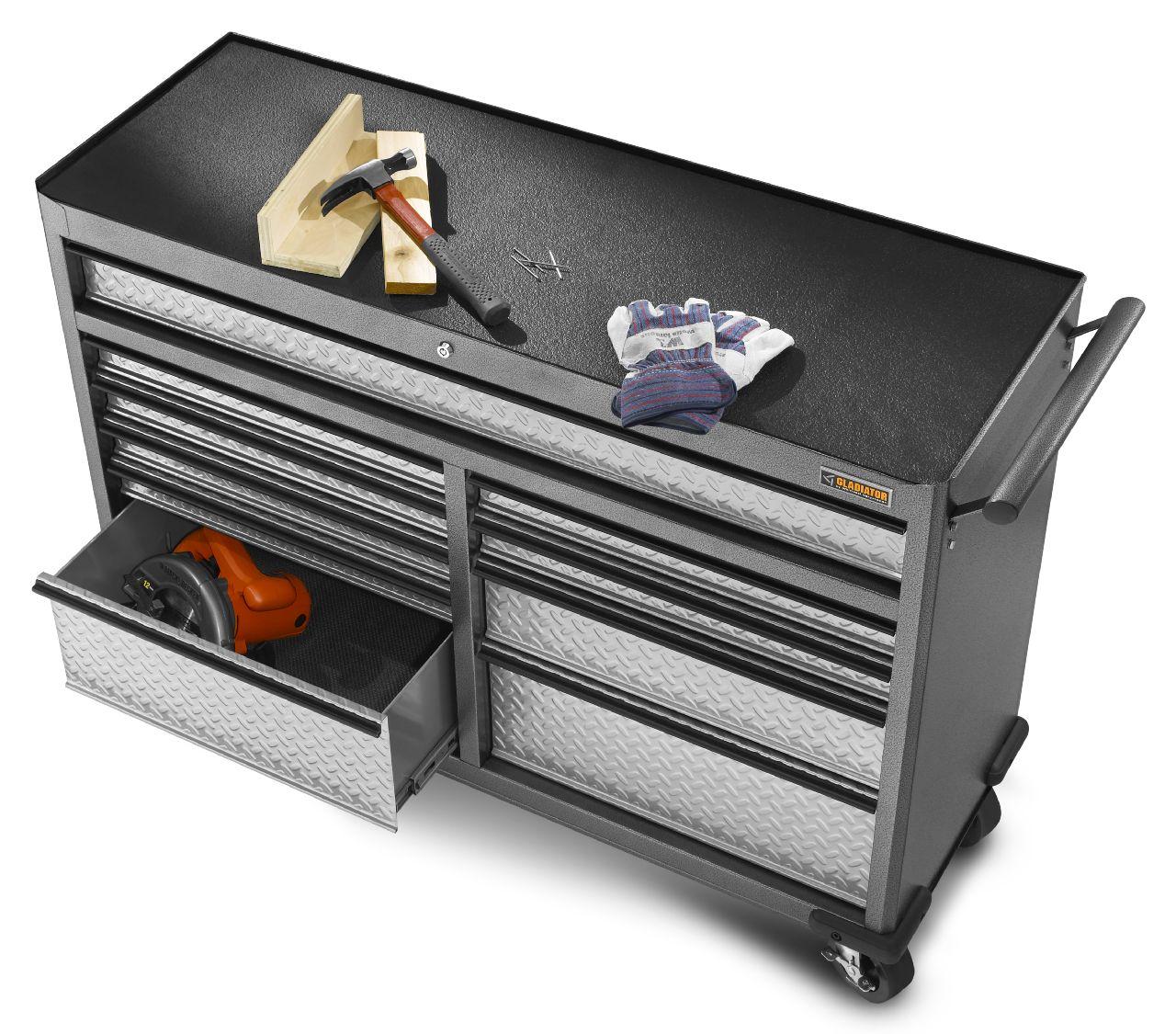 Gladiator GarageWorks GATR5210WG 52Inch 10Drawer Premier Series Roll