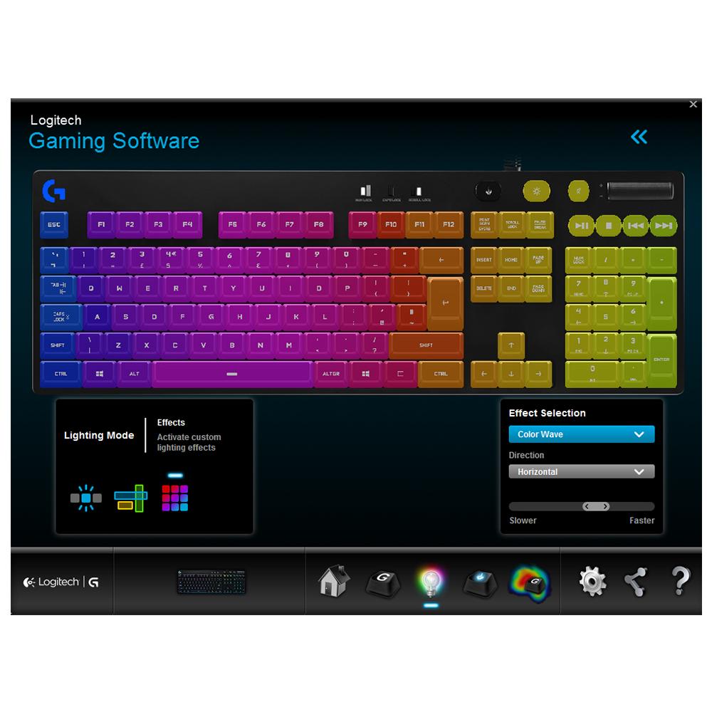 Logitech G810 Orion Spectrum RGB Mechanical Gaming Keyboard, Black (920