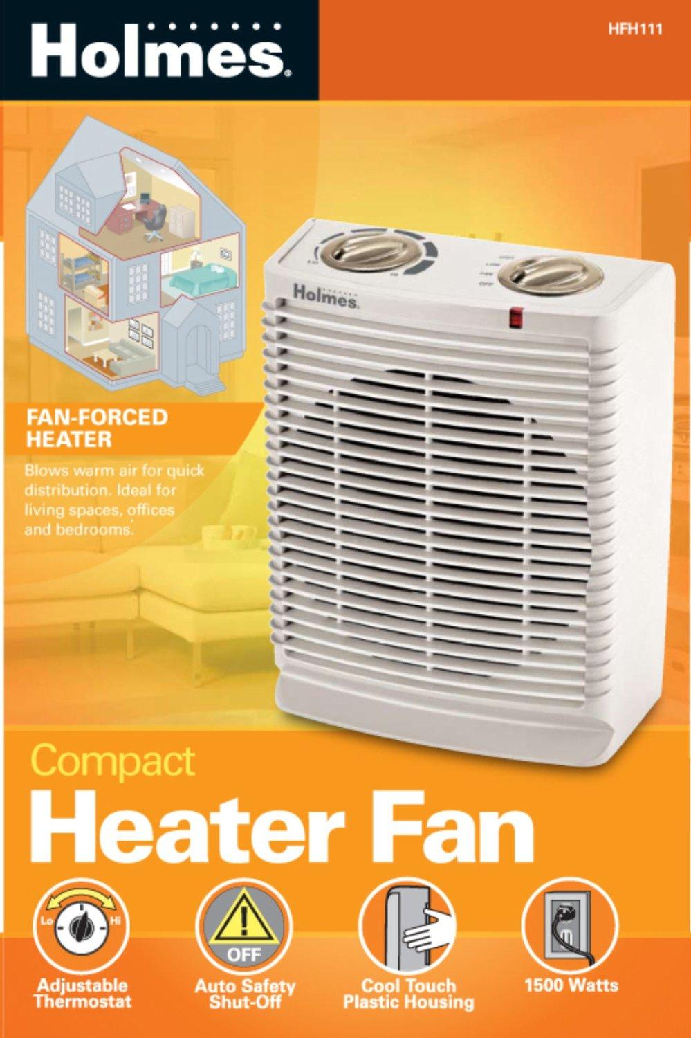 Holmes Portable Desktop Heater with Comfort Control Thermostat and CoolTouch Housing, HFH111T