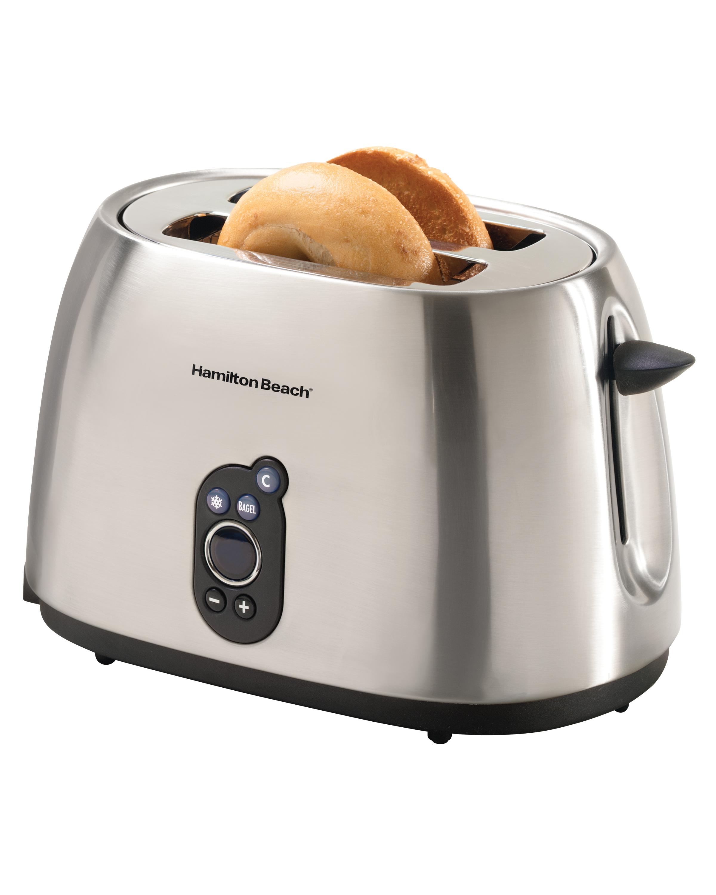 Hamilton Beach Brushed Metal LCD 2 Slice Toaster Amazon.ca Home & Kitchen