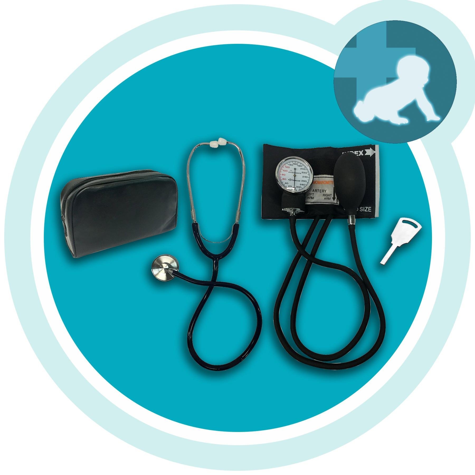 Primacare DS9194 Classic Series Pediatric Blood Pressure Kit with