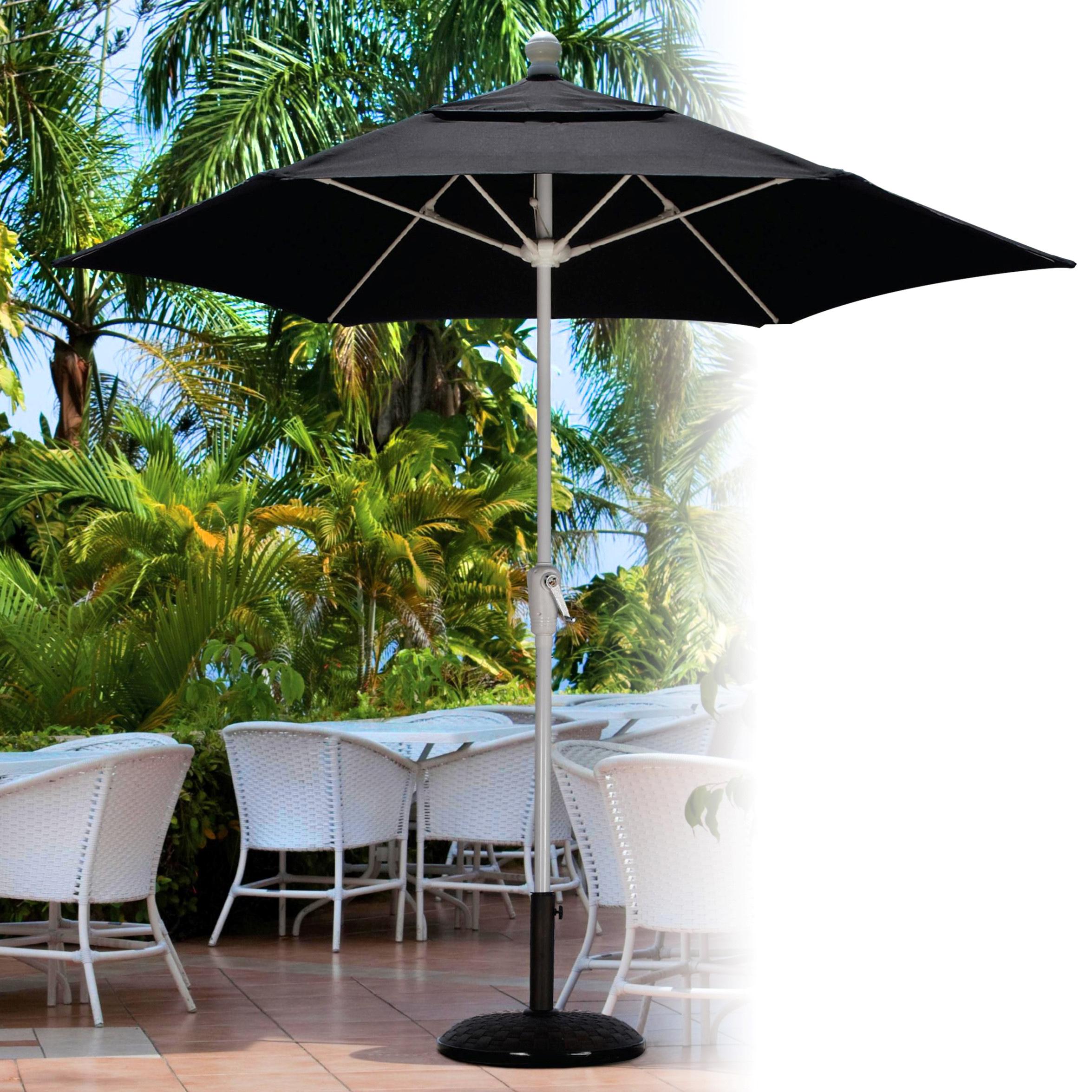 FiberBuilt Umbrellas Terrace Umbrella with PushButton Tilt, 9 Foot