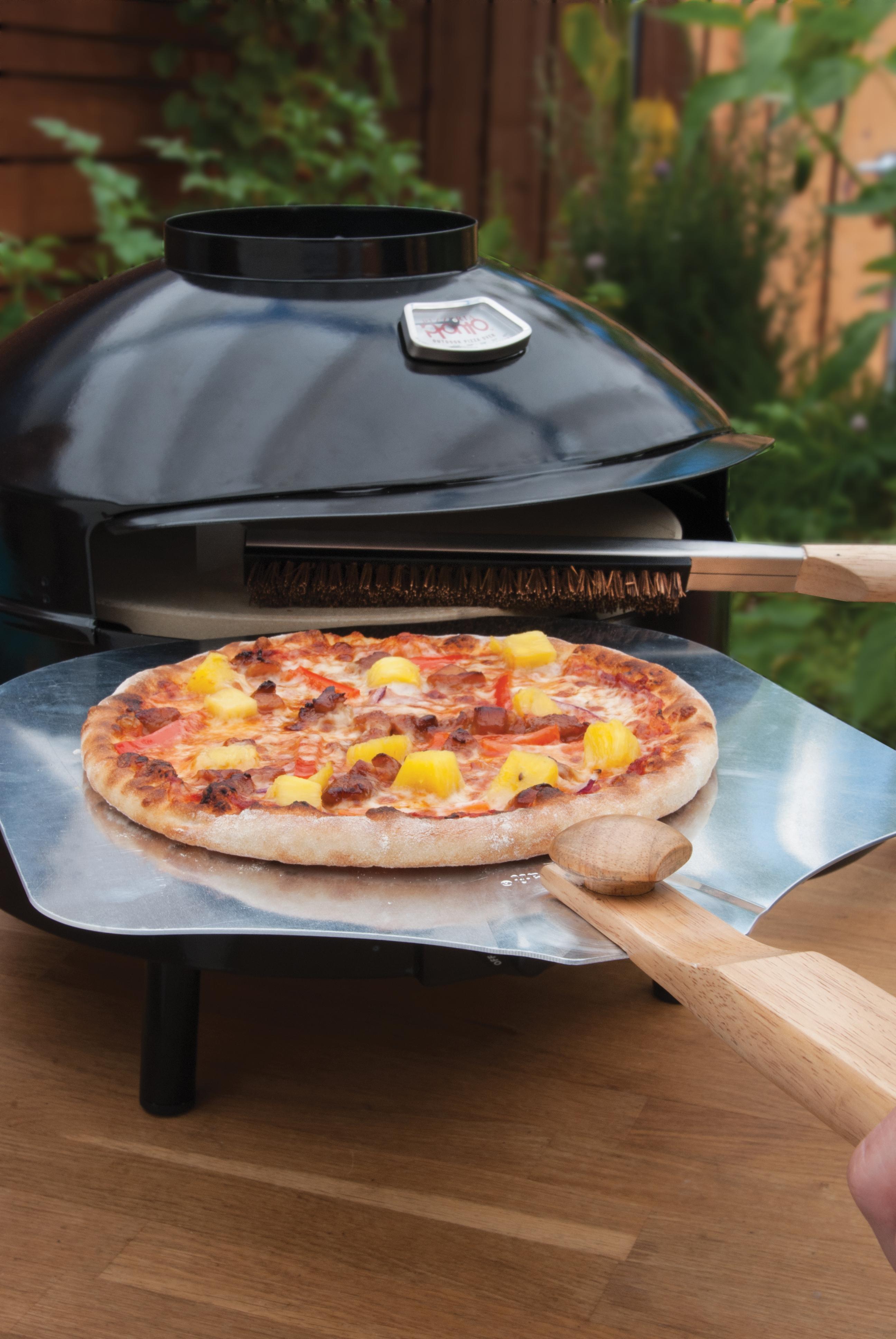 PizzaCraft Pizza Oven Accessories/Folding Peel and Amp, Stone Brush