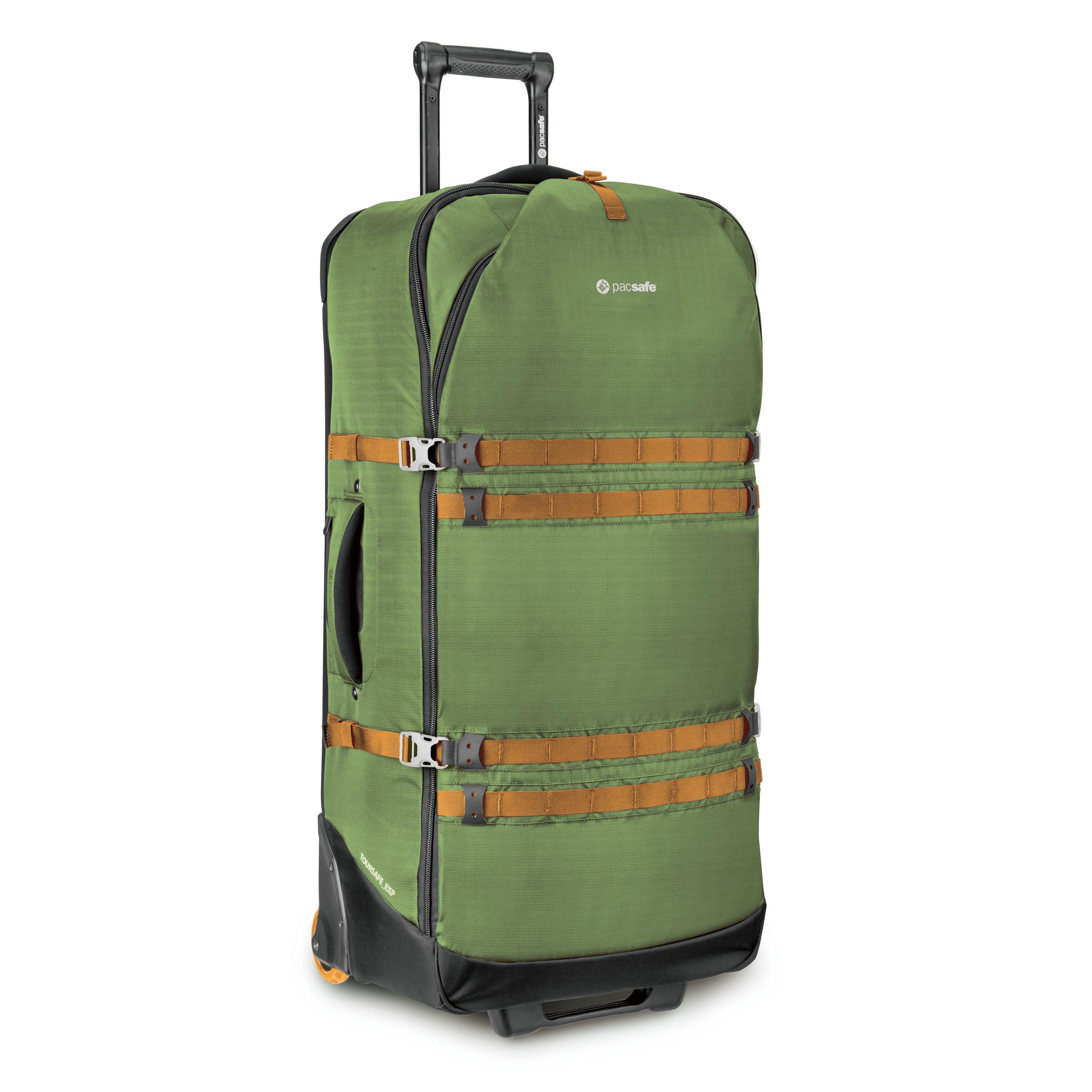 PACSAFE Toursafe EXP34 Wheeled Gear Bag, Checked Extra Large, Storm