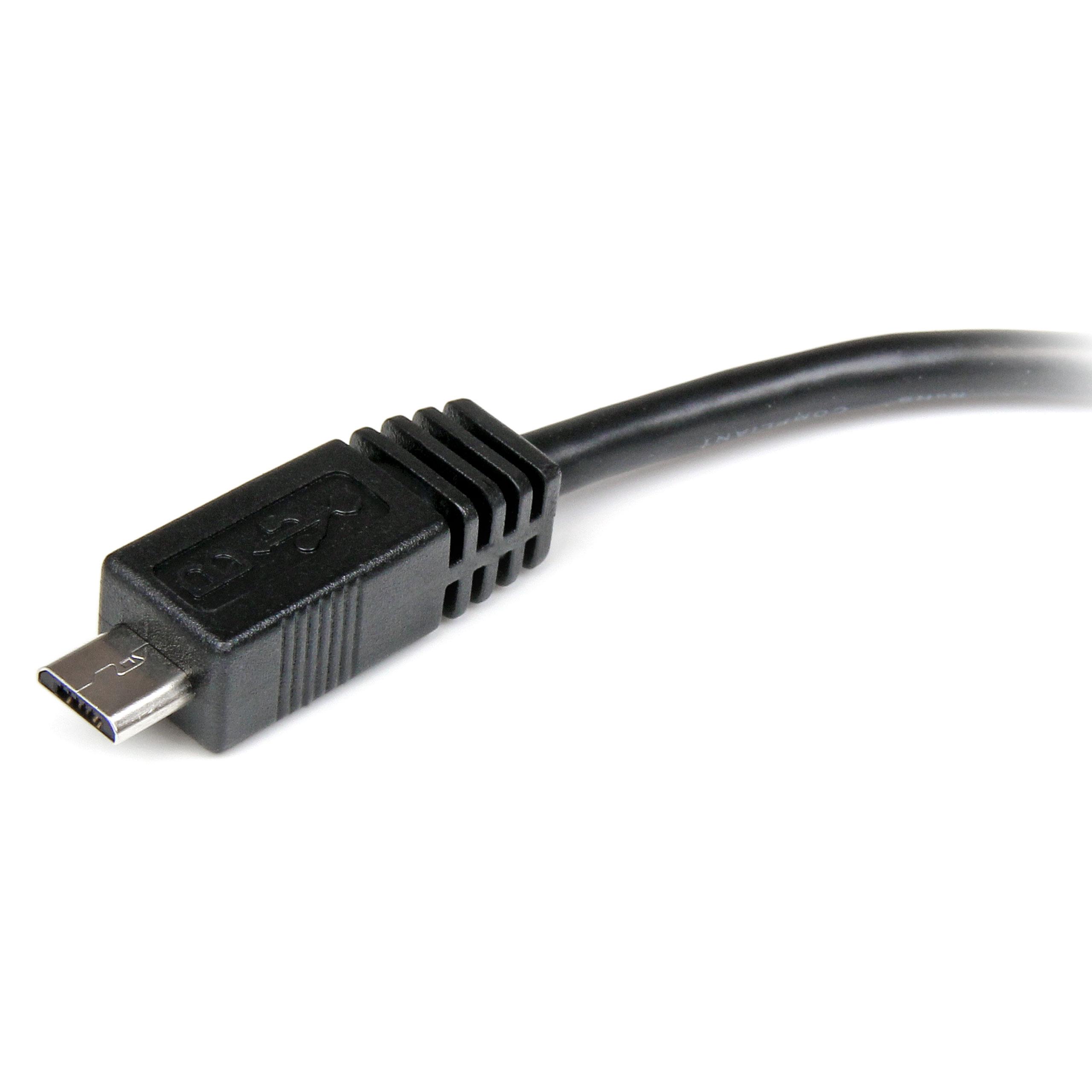 StarTech.com 6in Micro USB to Mini USB Adapter Cable M/F - Micro USB