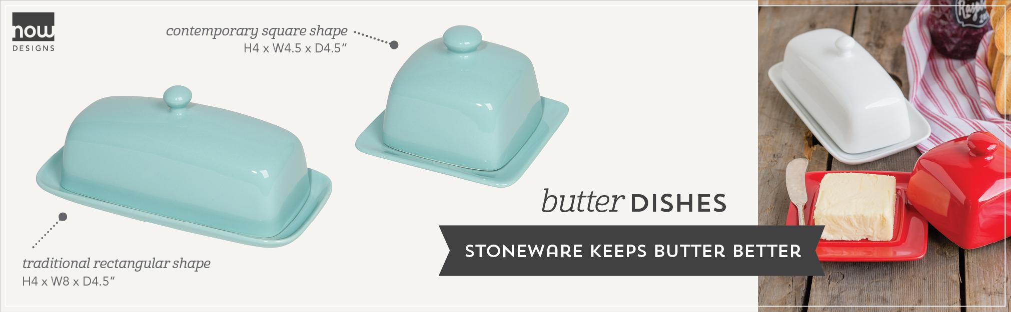 Now Designs Square Butter Dish, White Amazon.ca Home & Kitchen