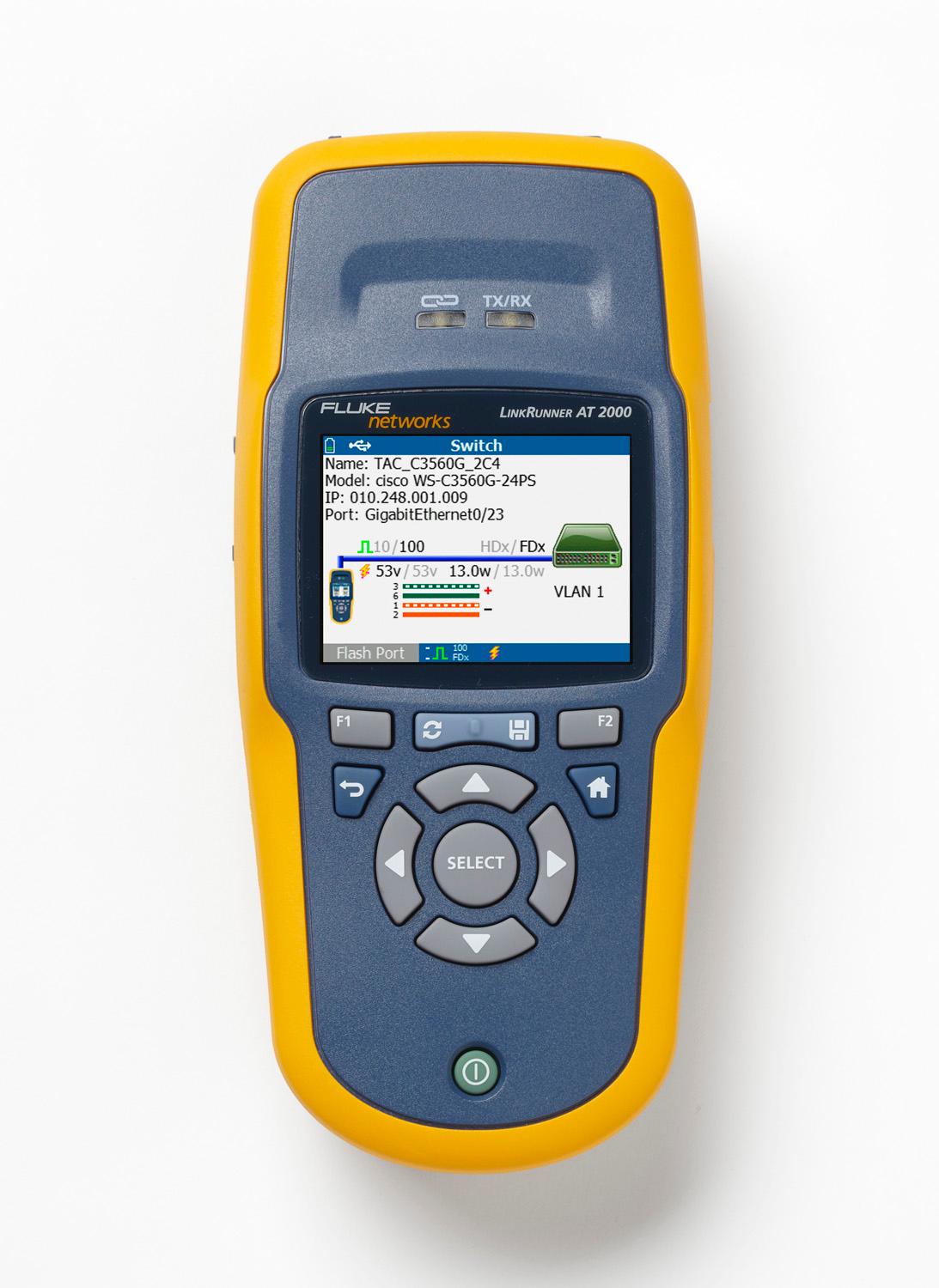 switch 802.1x network Fluke GSV AT Network LinkRunner LRAT2 CIQ Networks Auto