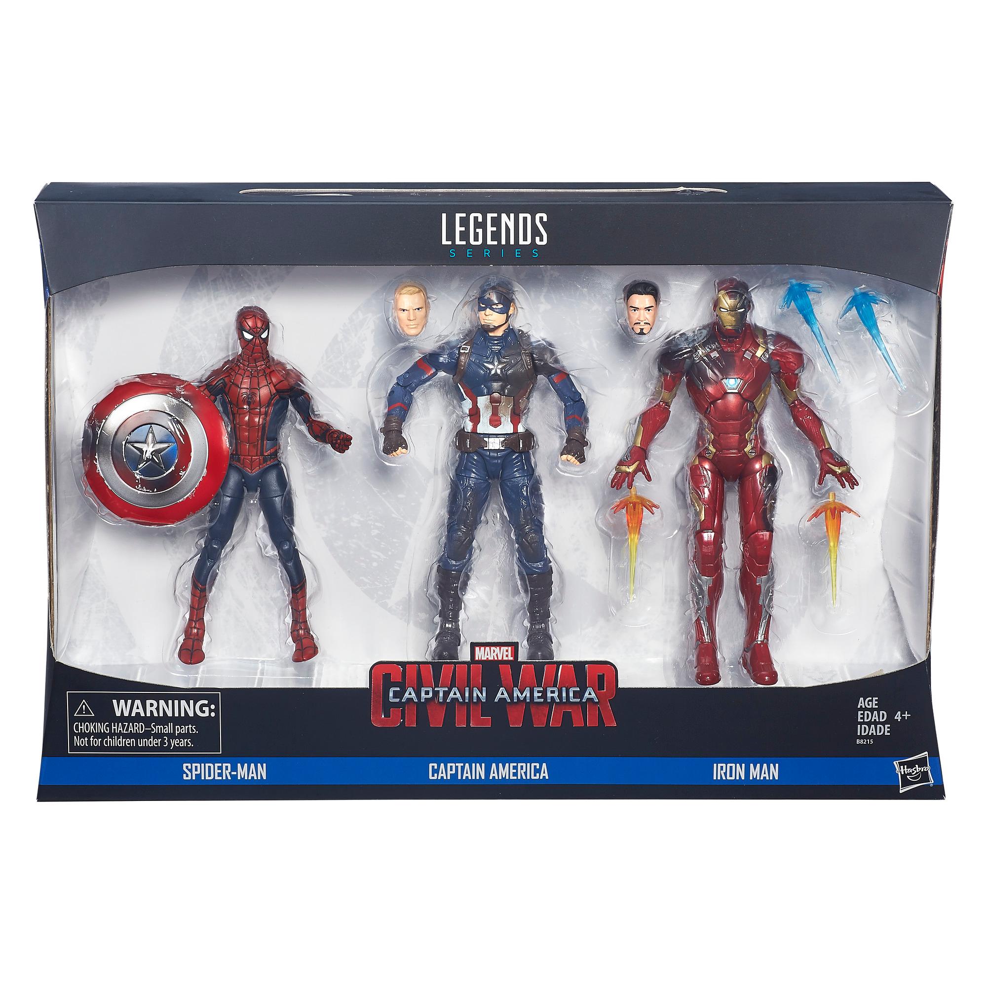 CAPTAIN AMERICA Legends Action Figure, 3Pack, 6Inch, Figures Amazon