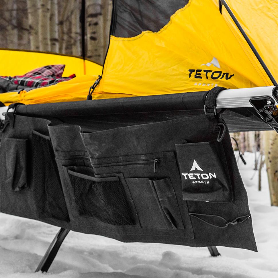 TETON Sports Cot Organizer; Great Camping and Hunting Gear; Perfect