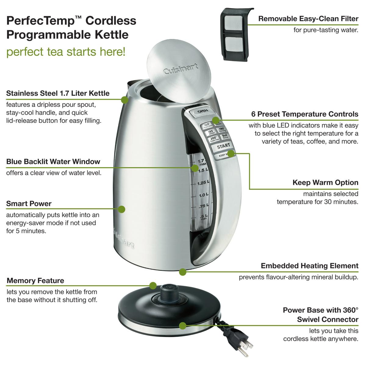 Cuisinart CPK17C Programmable Kettle Amazon.ca Home & Kitchen