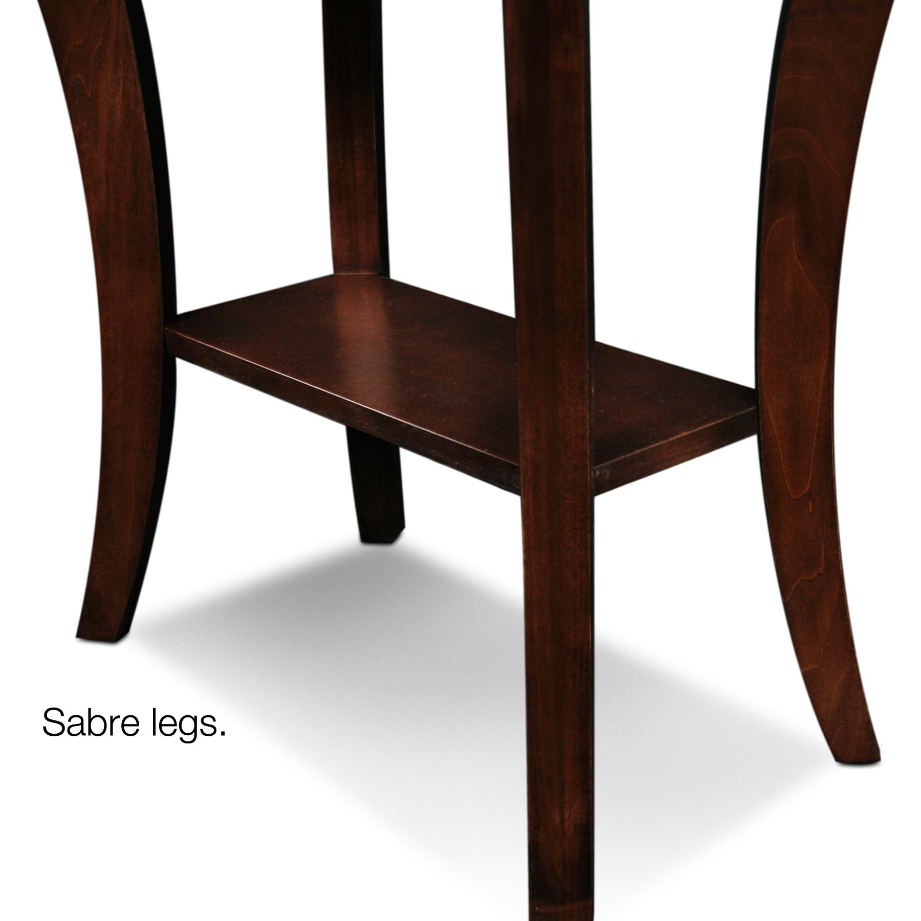 Leick Furniture Boa Collection Solid Wood Narrow Chairside End Table