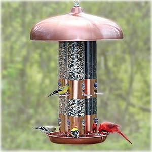 Perky Pet 7103 2 Copper Triple Tube Bird Feeder Amazon Ca Patio
